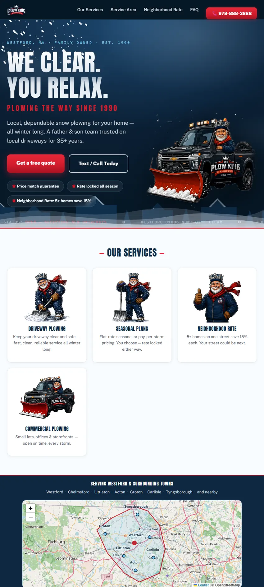 Plow King MA homepage
